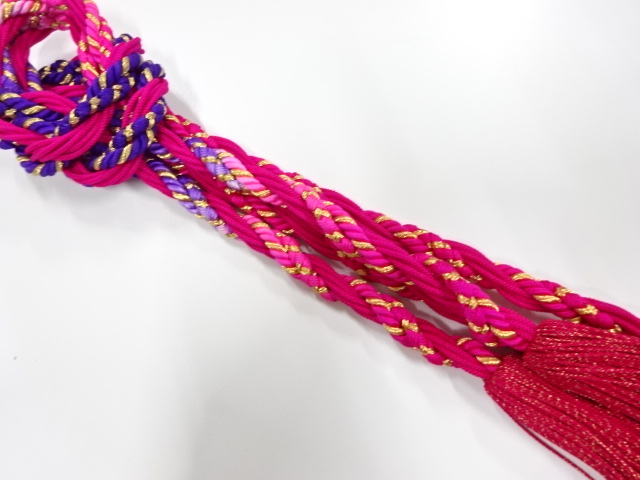 正絹　手組帯締め